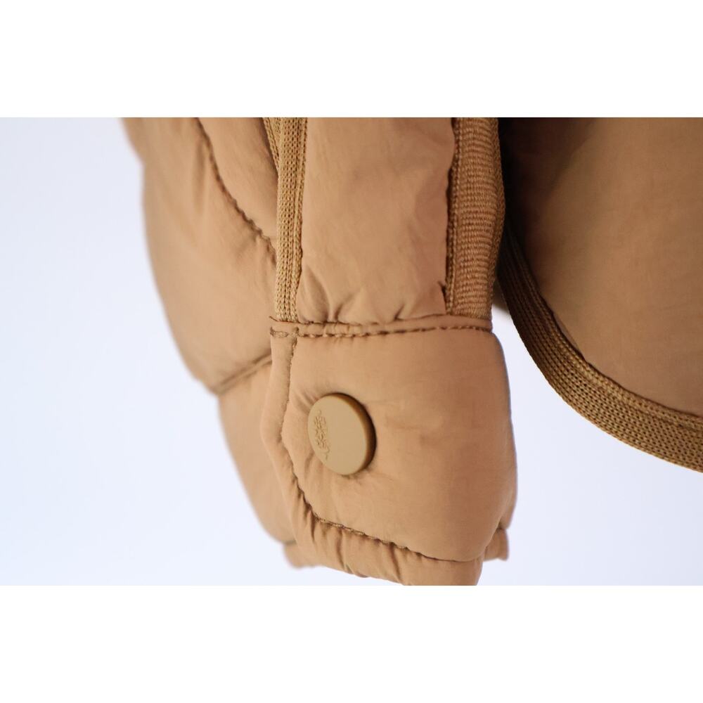 Free People Movement Pippa Puffer Jacket Brown Women Medium Full Zip Read - Picture 5 of 10